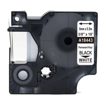 Taśma winylowa Specmark Rhino 18443 9 mm x 5,5 m / do drukarek DYMO D1