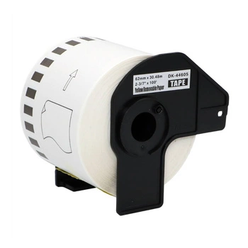 Taśma Specmark DK-44605 62mm x 30,48m / odlepna / zółta / czarny nadruk / do drukarki etykiet Brother QL