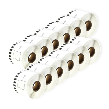 Taśma Specmark DK-22205 62 mm x 30,48 m / bez uchwytu / do drukarek Brother QL / zestaw 12 szt.