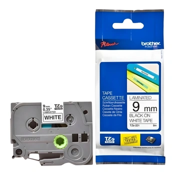 Taśma Brother TZe-221 9 mm x 8 m / do drukarek Brother P-touch