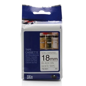 Taśma Brother TZe-N241 18 mm x 8 m / nielaminowana / do drukarek Brother P-touch