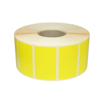 Etykiety termiczne Specmark 30 x 30 mm 2000 szt. / papierowe / żółte / gilza fi40