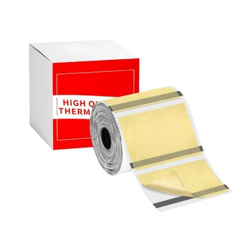 Etykiety Phomemo WP4030-230GD 40 x 30 mm 230 szt. / transparentny złoty / czarny nadruk / do drukarek serii M