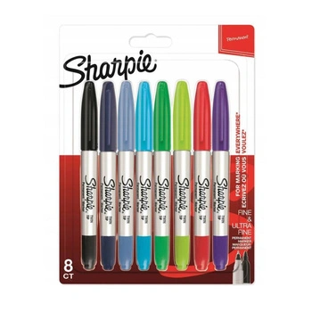 Sharpie marker Twin Tip mix 8 kolorów Ultra Fine