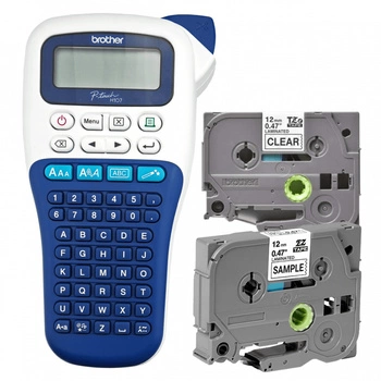 Drukarka etykiet Brother P-touch H107B 180 dpi / do 12 mm / z 2 szt. taśm TZe w zestawie