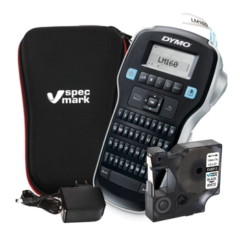 Drukarka etykiet DYMO LabelManager 160 180 dpi / do 12 mm / z zasilaczem i etui w zestawie