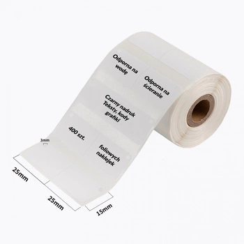 Etykiety Phomemo WZG5015-400 2x 25 x 15 mm 400 szt. / do drukarek serii M