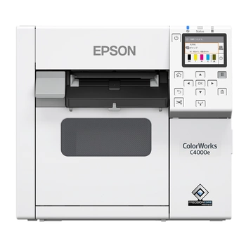Drukarka etykiet Epson ColorWorks C4000e (mk) 1200 dpi / do 108mm / PC / Mac / USB / Ethernet