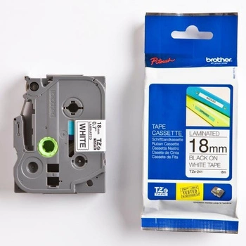 Taśma Brother TZe-241 18 mm x 8 m / do drukarki etykiet Brother P-touch